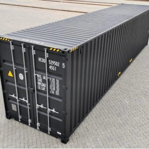 40 Fuß High Cube Container, schwarzgrau