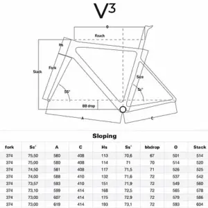 Alternative view of Colnago V3 Disc Shimano 105 12spd Road Bike