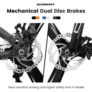 Alternative view of Ambifirner Mountain Bike 27 Inch Wheels, 21-Speed Mens Womens Trail Commuter City Mountain Bike, Aluminium Frame Disc Brakes Thumb Shifter Front Fork Bicycles